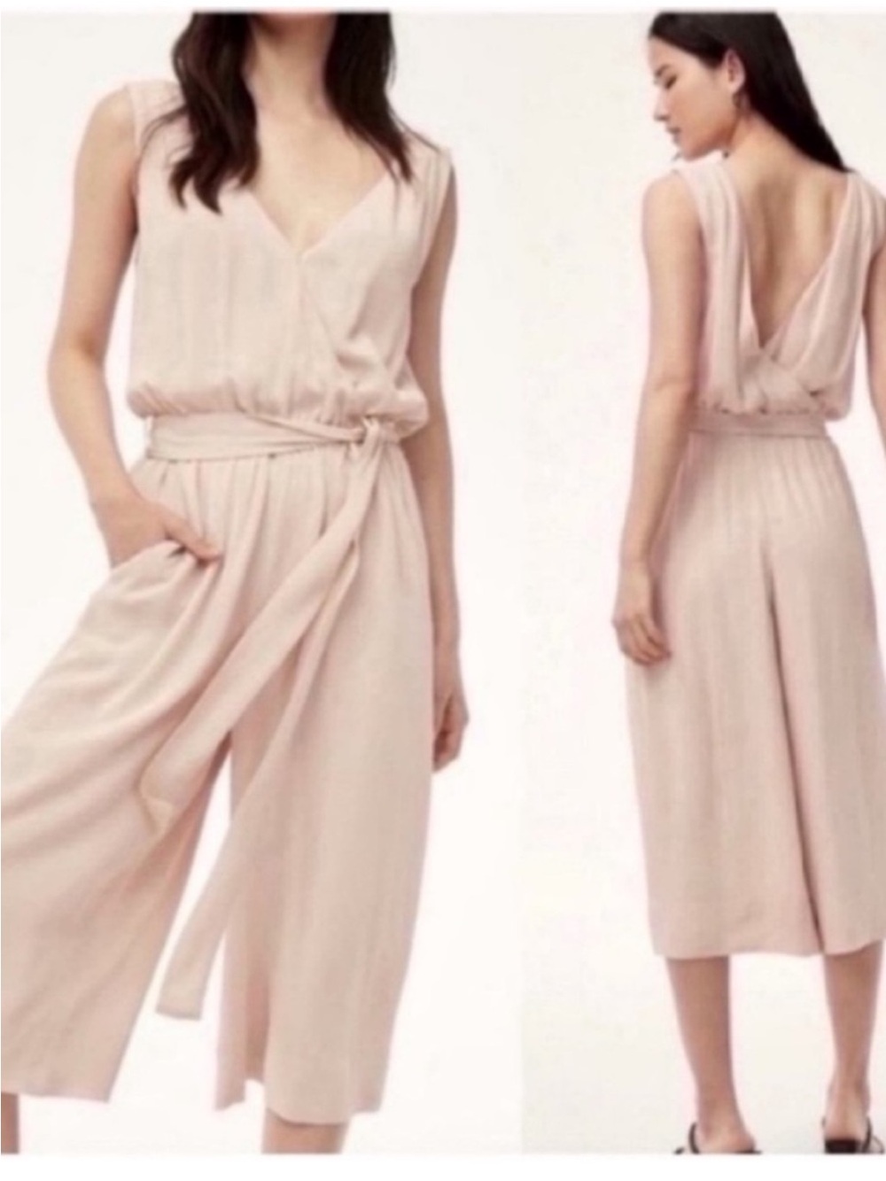 Babaton Aritzia Maximillian wide leg Jumpsuit